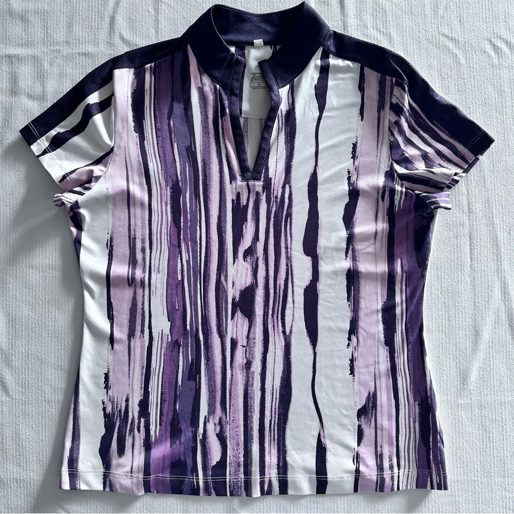 Tail Golf Tennis Shirt Women’s Medium cap sleeves v-neck breathable